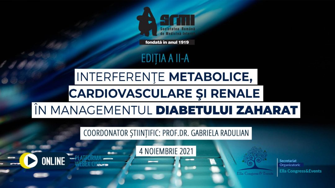 Conferința – Interferențe metabolice, cardiovasculare și renale în managementul diabetului zaharat