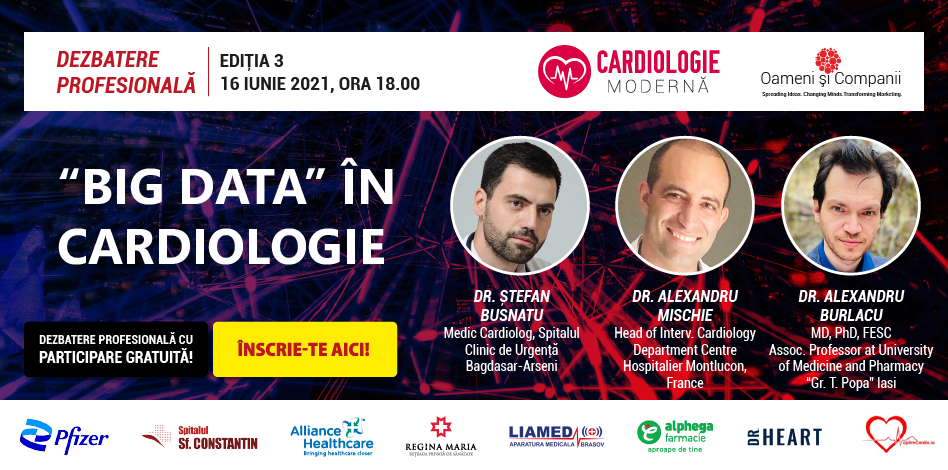 Comunitatea OSC – Cardiologie Modernă: Discutăm despre ”Big Data în Cardiologie” la întâlnirea din 16 iunie